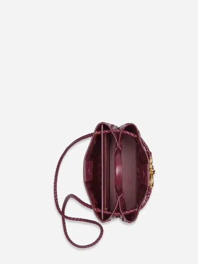 Bottega Veneta Women Andiamo Shoulder Bag In Burgundy