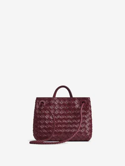 Bottega Veneta Women Andiamo Shoulder Bag In Burgundy