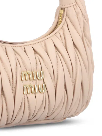 Miu Miu Pink Wander Shoulder Bag In Pink