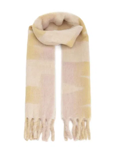 Isabel Marant Loliana Checked Fringed Scarf In Neutral