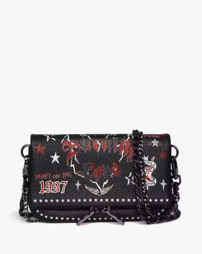Zadig & Voltaire Nano Rock Punk Crossbody Bag In Black