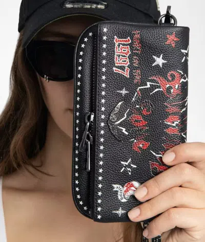 Zadig & Voltaire Nano Rock Punk Crossbody Bag In Black