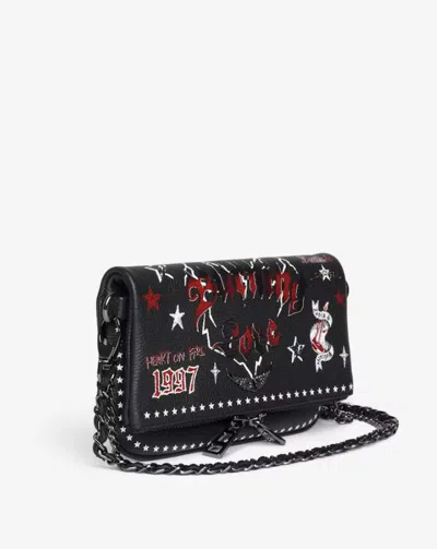 Zadig & Voltaire Nano Rock Punk Crossbody Bag In Black