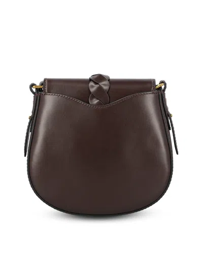 Isabel Marant Altay Small Leather Shoulder Bag In Brown