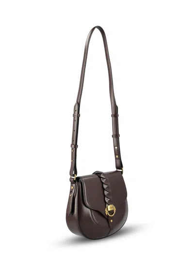 Isabel Marant Altay Small Leather Shoulder Bag In Brown