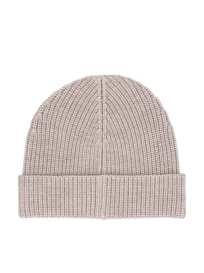 Isabel Marant Wool Hat With Logo Patch In Neutral