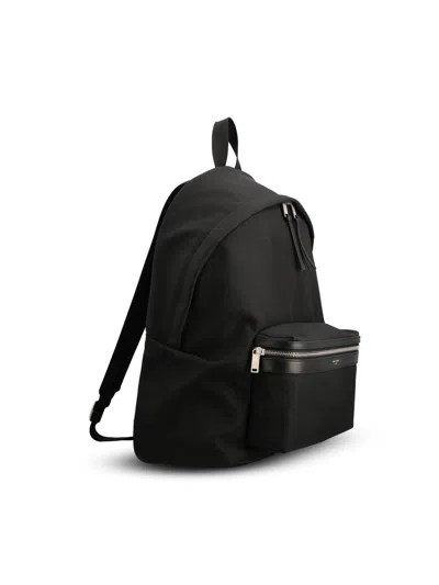 Saint Laurent Logo-print Backpack In Black