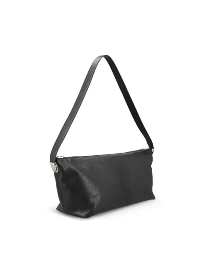 Saint Laurent Full-grain Leather Messenger Bag In Black
