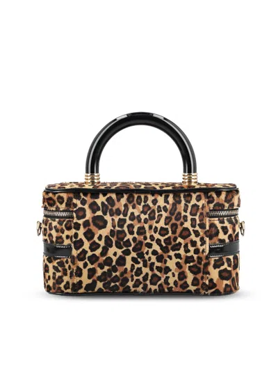 Roger Vivier Belle Vivier Vanity Mini Handbag In Brown
