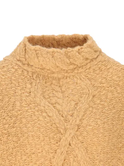 Isabel Marant Caramel-coloured Romane Sweater With Cable Knit Women In Yellow