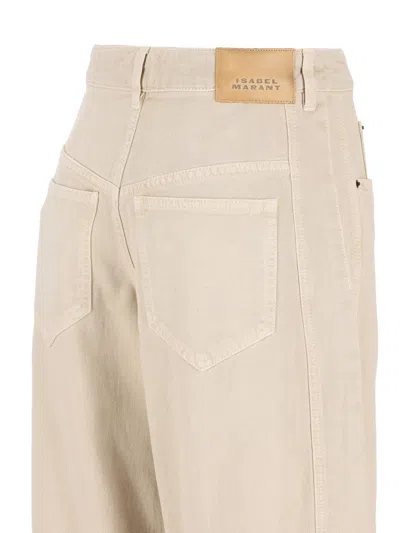 Isabel Marant Oriane Barrel-leg Jeans In Neutral