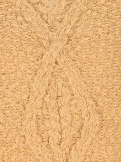 Isabel Marant Caramel-coloured Romane Sweater With Cable Knit Women In Yellow