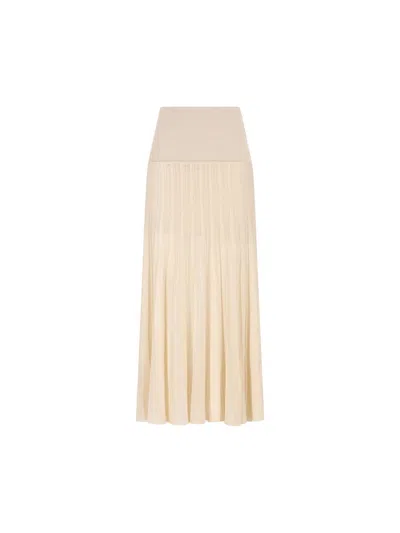 Isabel Marant Ezra Pleated Skirt In Metallic
