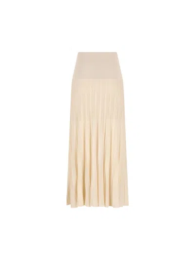Isabel Marant Ezra Pleated Skirt In Metallic