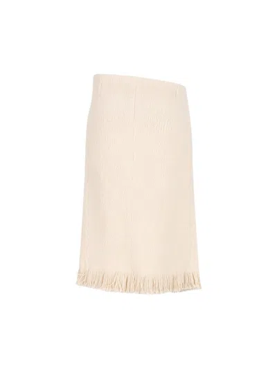 Isabel Marant Galla Midi Skirt In Neutral