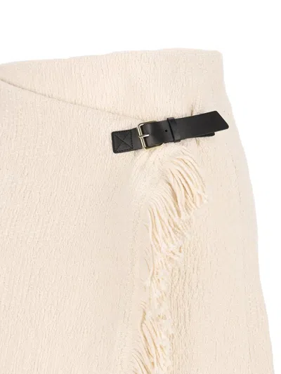 Isabel Marant Galla Midi Skirt In Neutral