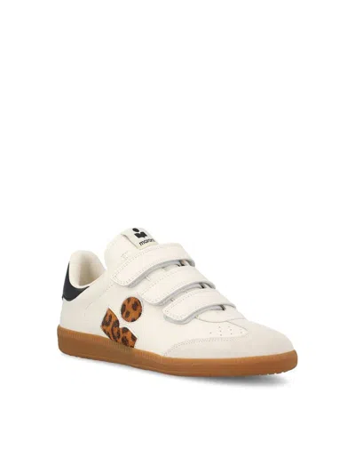 Isabel Marant Beth Gb Leopard-print Calfskin Sneakers In Multi