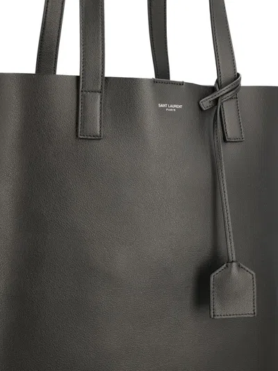 Saint Laurent Bold Shopping Tote Bag In Black