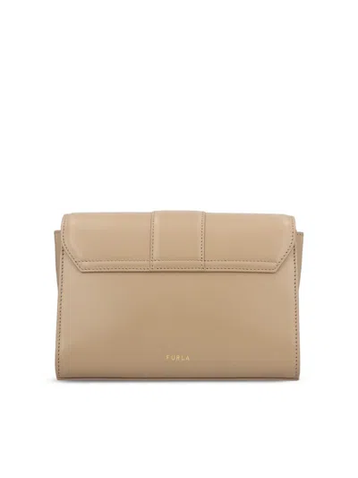Furla Small Urban S Leather Crossbody Bag In Brown