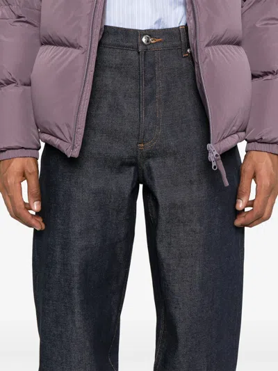 Apc Wide Leg Unisex Jeans In Japanese Denim In Blue