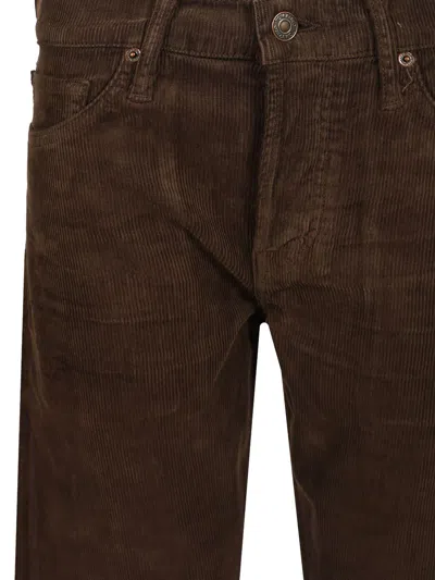 Tom Ford 12 Waves Cord Slim Fit Jeans Brown In Brown