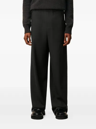 Ami Alexandre Mattiussi Ami Paris Trousers Elasticated Clothing In Black