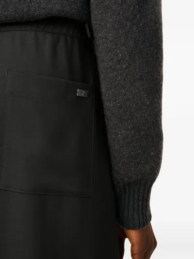 Ami Alexandre Mattiussi Ami Paris Trousers Elasticated Clothing In Black