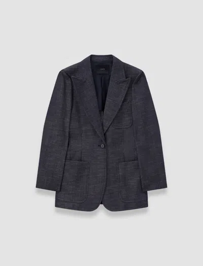 Joseph Patch-pocket Single-breasted Blazer In Gray