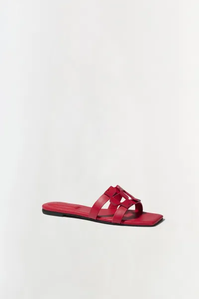 Simkhai Monogram Slide In Fiery Red In Red