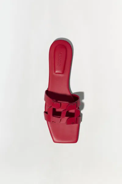 Simkhai Monogram Slide In Fiery Red In Red
