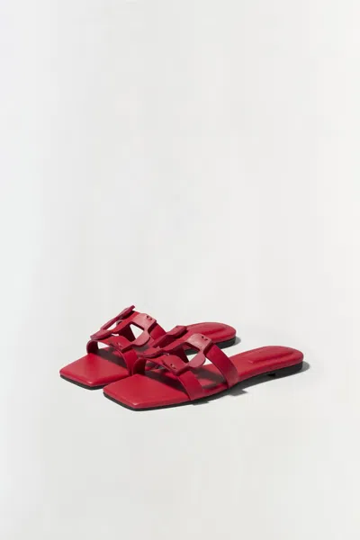 Simkhai Monogram Slide In Fiery Red In Red