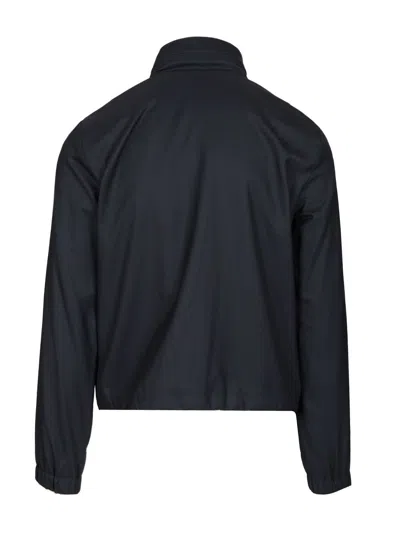 Giorgio Armani Blouson Jacket Jackets Grey In Blue