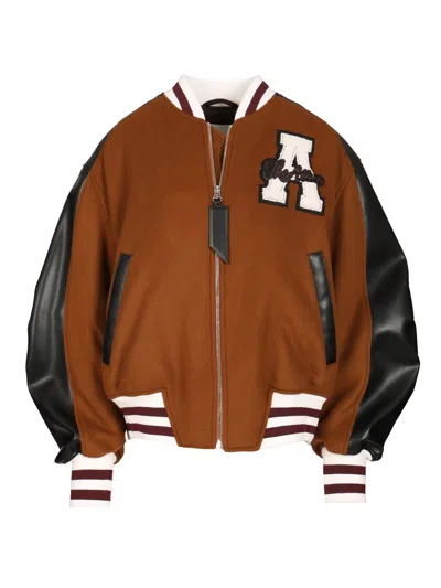Attico Bomber Jacket Jackets Multicolor In Brown