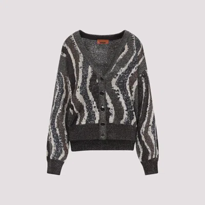 Missoni Brown Sweater For Versatility Sweaters In Black
