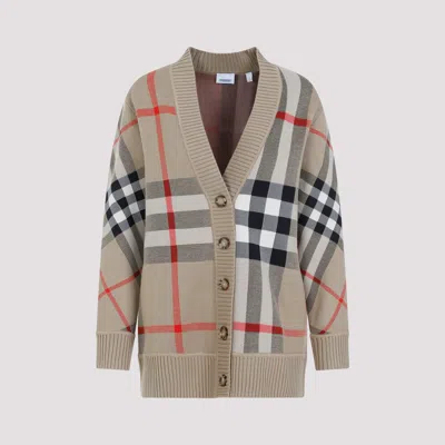 Burberry Caragh Cashmere Cardigan In Metallic