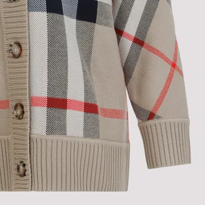 Burberry Caragh Cashmere Cardigan In Metallic