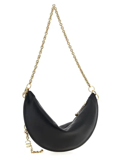 Chloé Icons Crescent-shaped Chain Shoulder Bag In Black