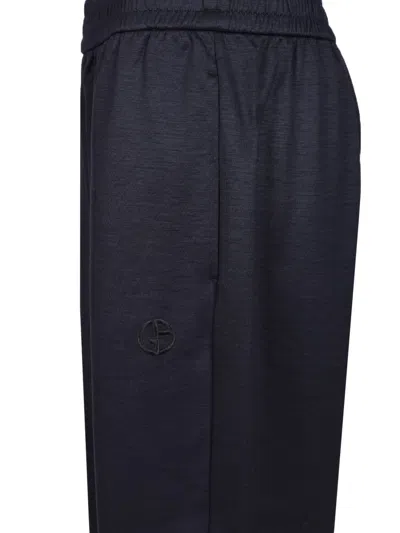 Giorgio Armani Men's Technical Fabric Pants In Black