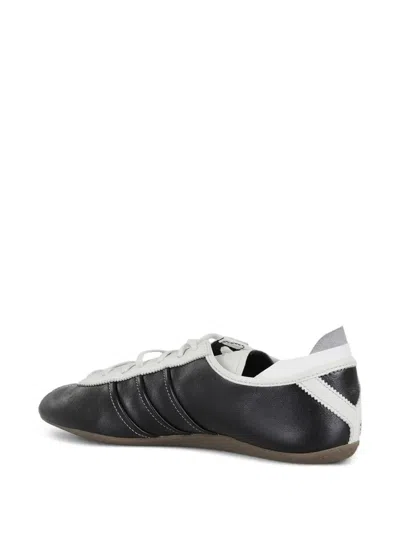 Y-3 Debossed Leather Tokyo Sneakers With Lace-up Closure In Black
