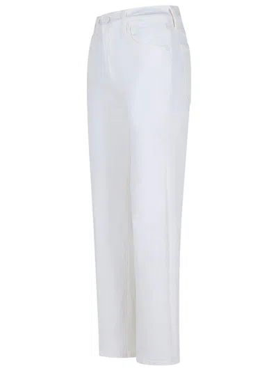 Mother Fairest Of Them All Straight-leg High-waist Jeans In White