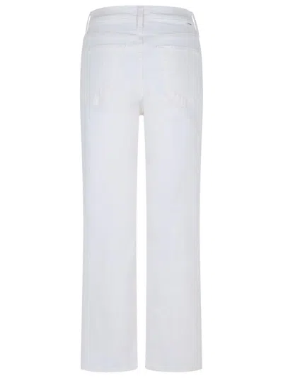 Mother Fairest Of Them All Straight-leg High-waist Jeans In White