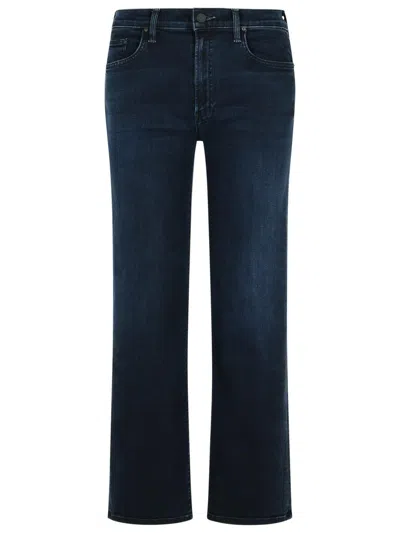 Mother 'the Rambler Zip Ankle' Midnight Blue Cotton Jeans In Blue