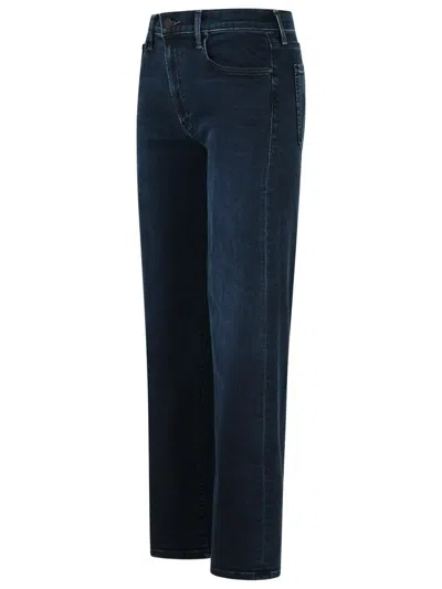 Mother 'the Rambler Zip Ankle' Midnight Blue Cotton Jeans In Blue