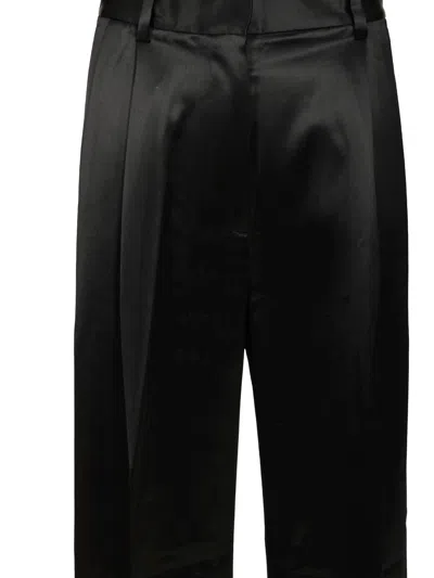 Filippa K Darcey Pleated Wide-leg Trouser With Classic Tailored Details Trousers Black In Black