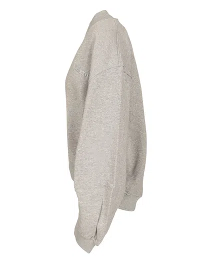 Attico Fleece Sweatshirt Sweatshirts Grey In Gray