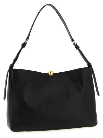 Furla Sfera Soft Shoulder Bag In Black