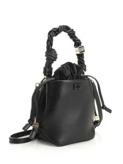 Ganni Mini "bou" Bag In Black