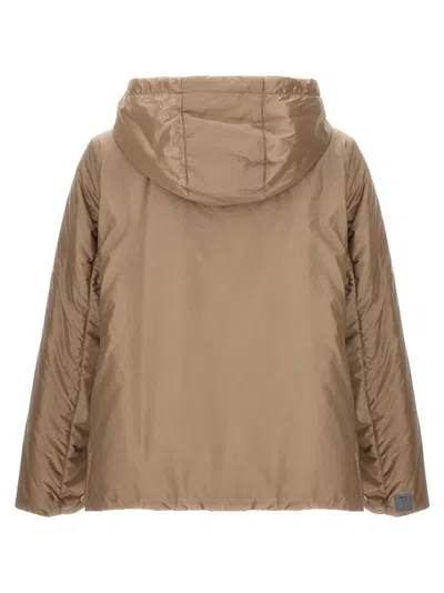 Max Mara The Cube Greenh Puffer Jackets Beige In Brown