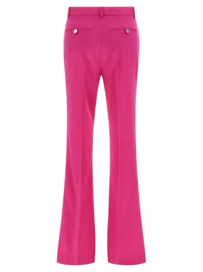 Versace Casual Trousers With Back Pocket And Belt Loops In Pink