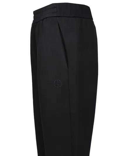 Giorgio Armani Men's Technical Fabric Pants In Black